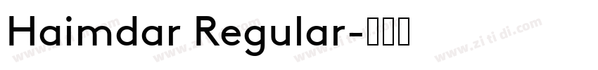 Haimdar Regular字体转换
